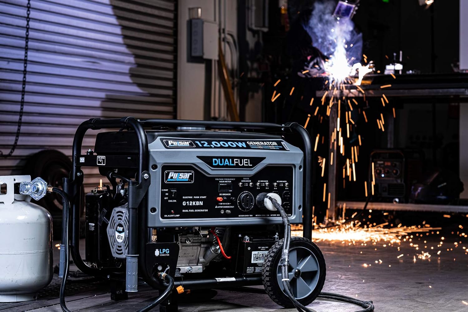 Pulsar G12KBN — 12,000W Dual-Fuel Generator, photo 4 of 5