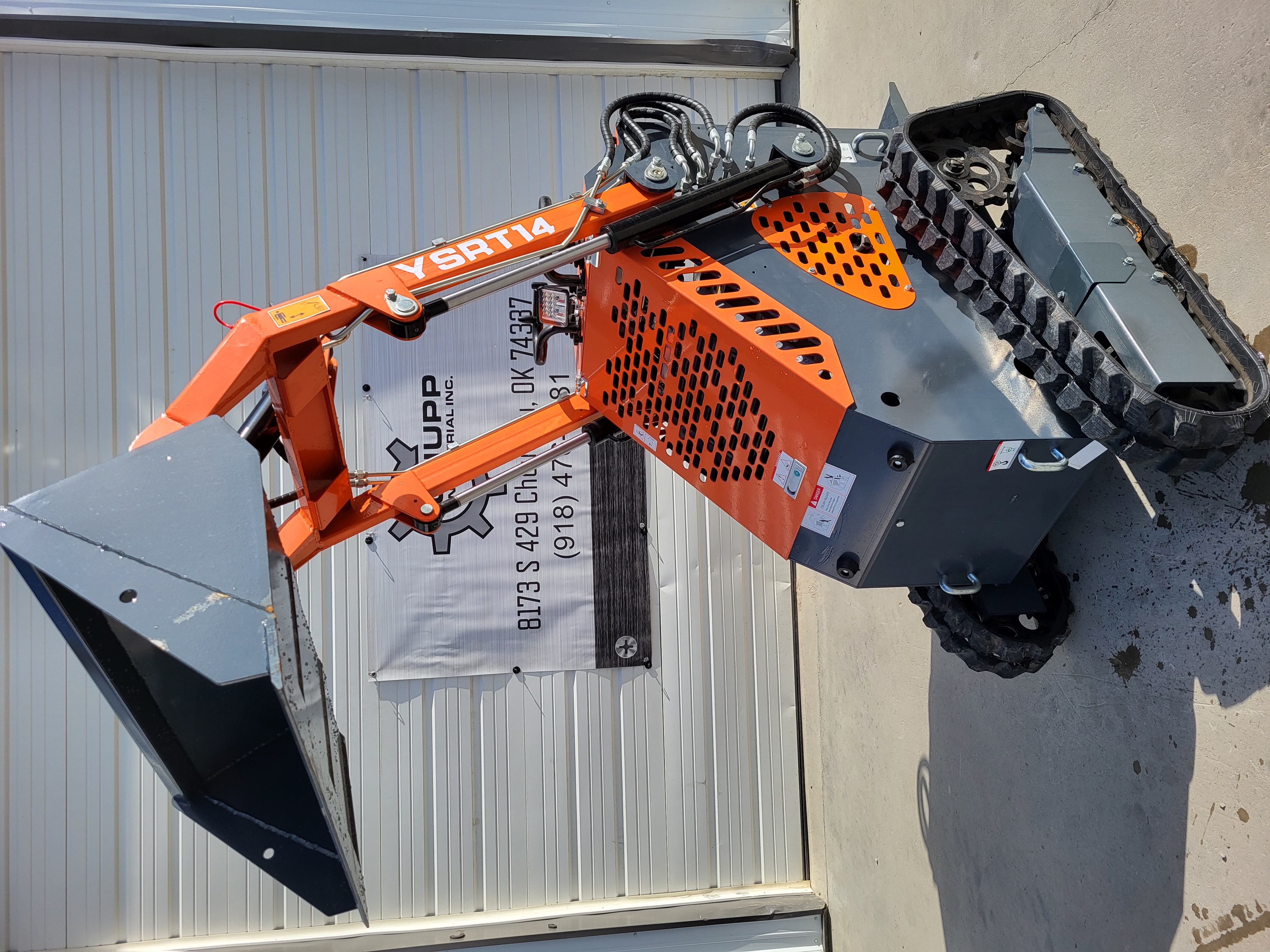 AGT YSRT14 Stand-On Mini Skid Steer Track Loader, photo 3 of 11
