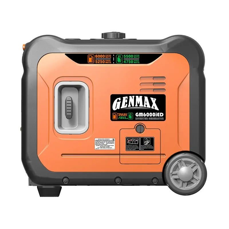 GENMAX GM6000iED 6000-Watt Dual-Fuel Inverter Generator with CO Detect, photo 9 of 10