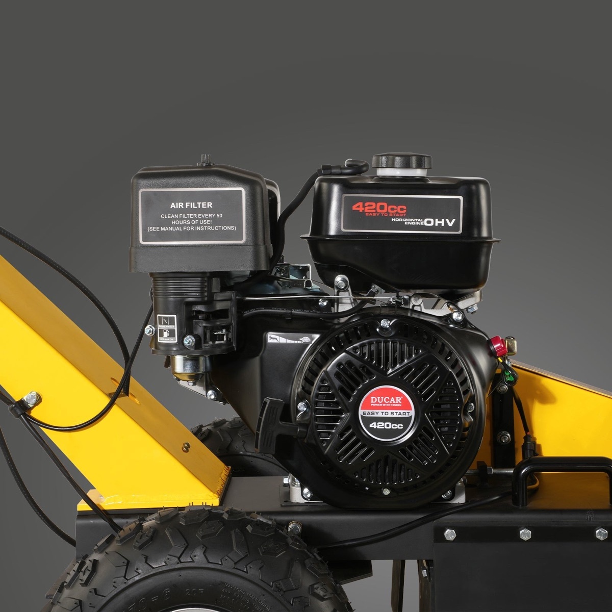 SGR1500 15 HP Walk-Behind Stump Grinder - 420cc Gas, 12 in Carbide Wheel, No Tractor Needed, photo 7 of 12