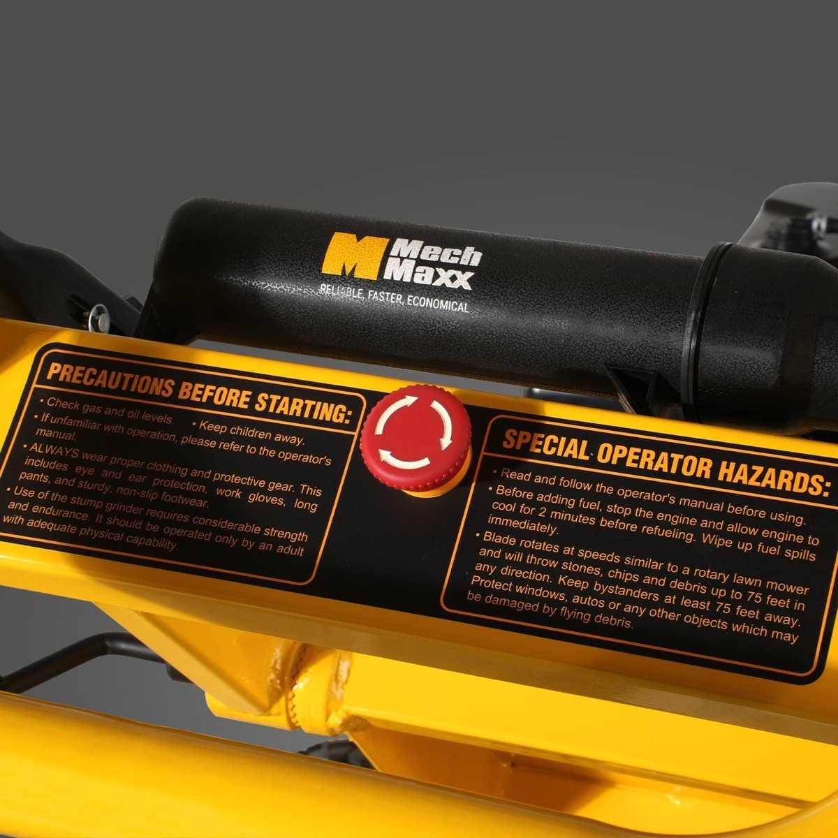 SGR1500 15 HP Walk-Behind Stump Grinder - 420cc Gas, 12 in Carbide Wheel, No Tractor Needed, photo 8 of 12