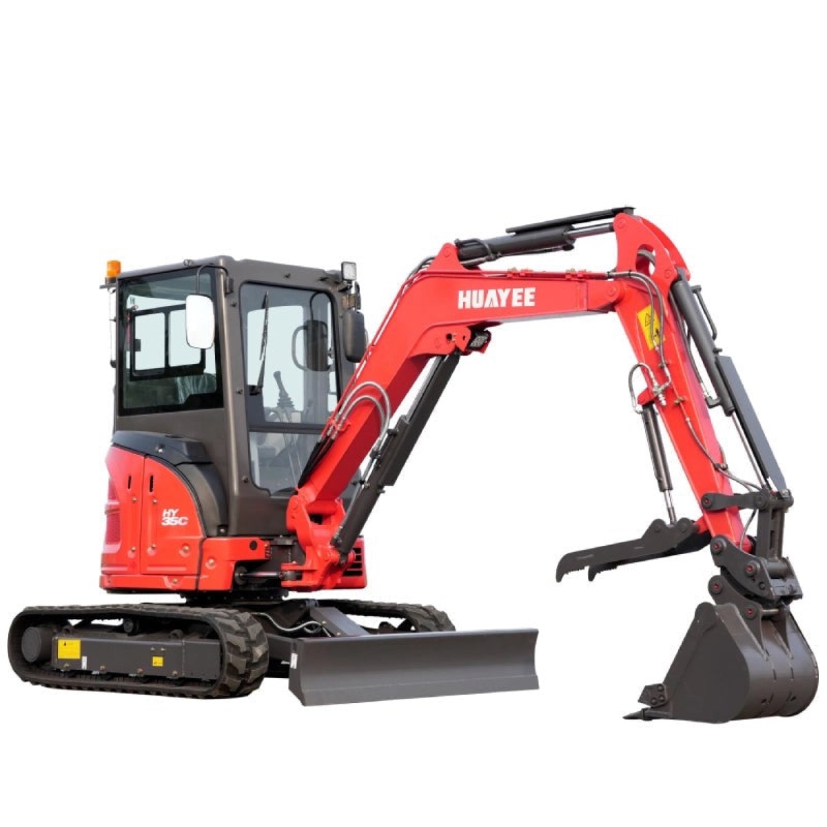 3.5 Ton Yanmar Diesel Mini Excavator with Enclosed A/C Cab, Hydraulic Thumb and Swing Boom, photo 3 of 8