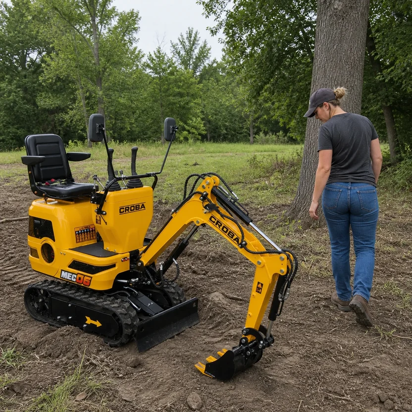 MEC06 9HP Mini Excavator - 28 in Wide, 43.3 in Digging Depth, photo 9 of 12