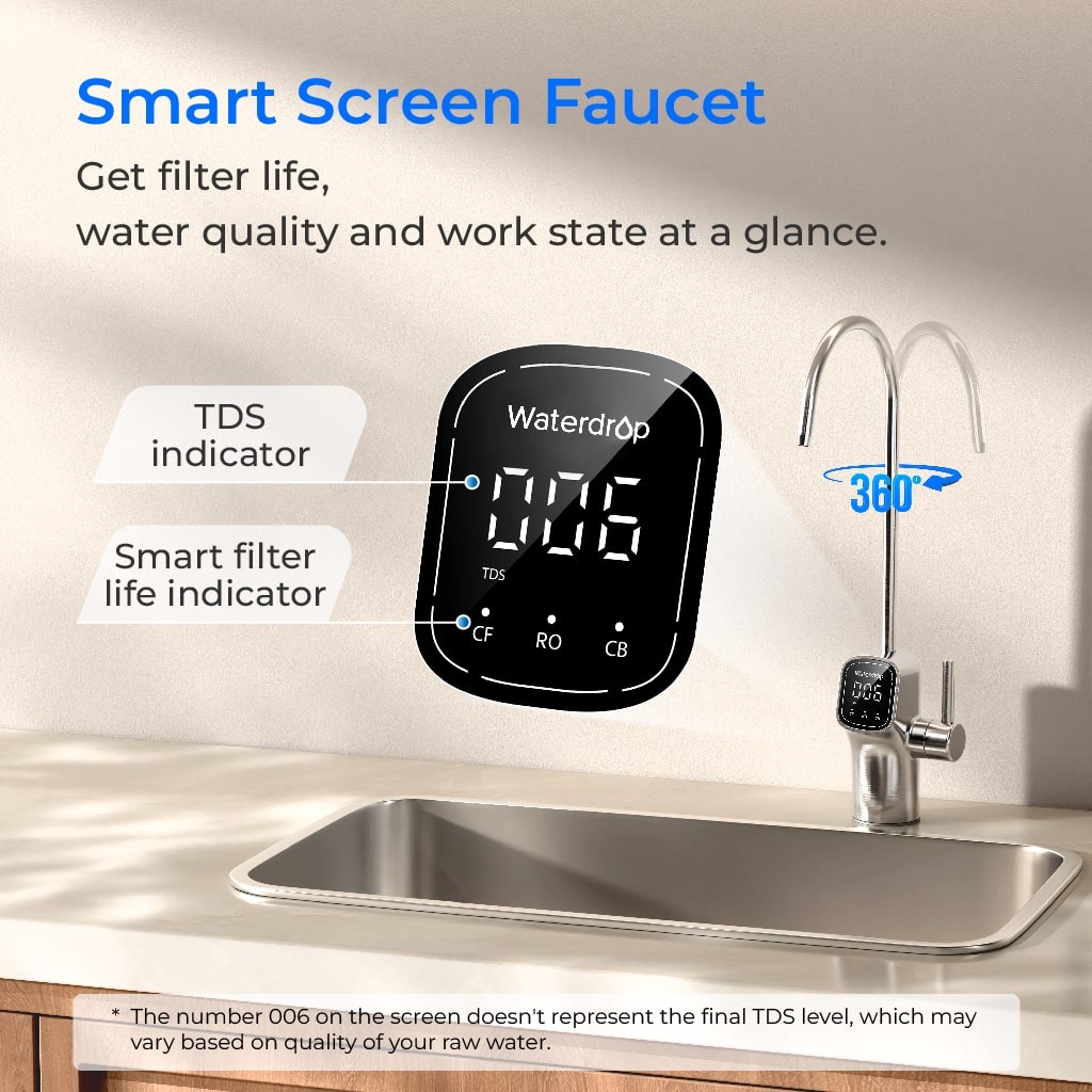 Waterdrop G3P600 Electric Tankless Under-Sink Reverse Osmosis Water Filtration System (600 GPD), photo 6 of 6